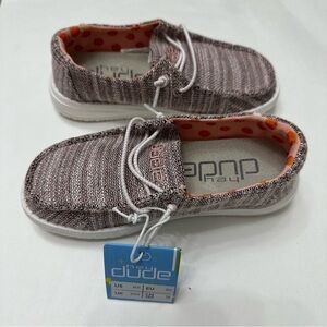 Hey Dude Wendy Youth Stretch Peach Bud Size K11 NEW WITH TAGS